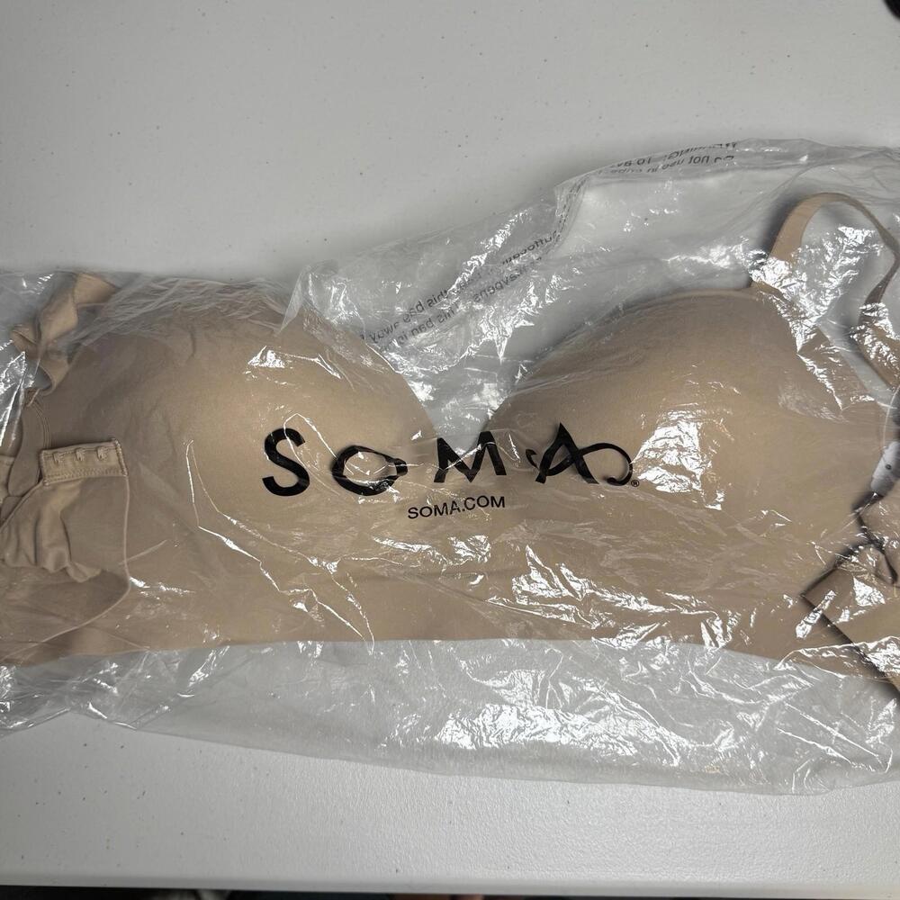 Soma Women’s Size 38DD ENBLISS Wireless Bra Warm Amber NWT